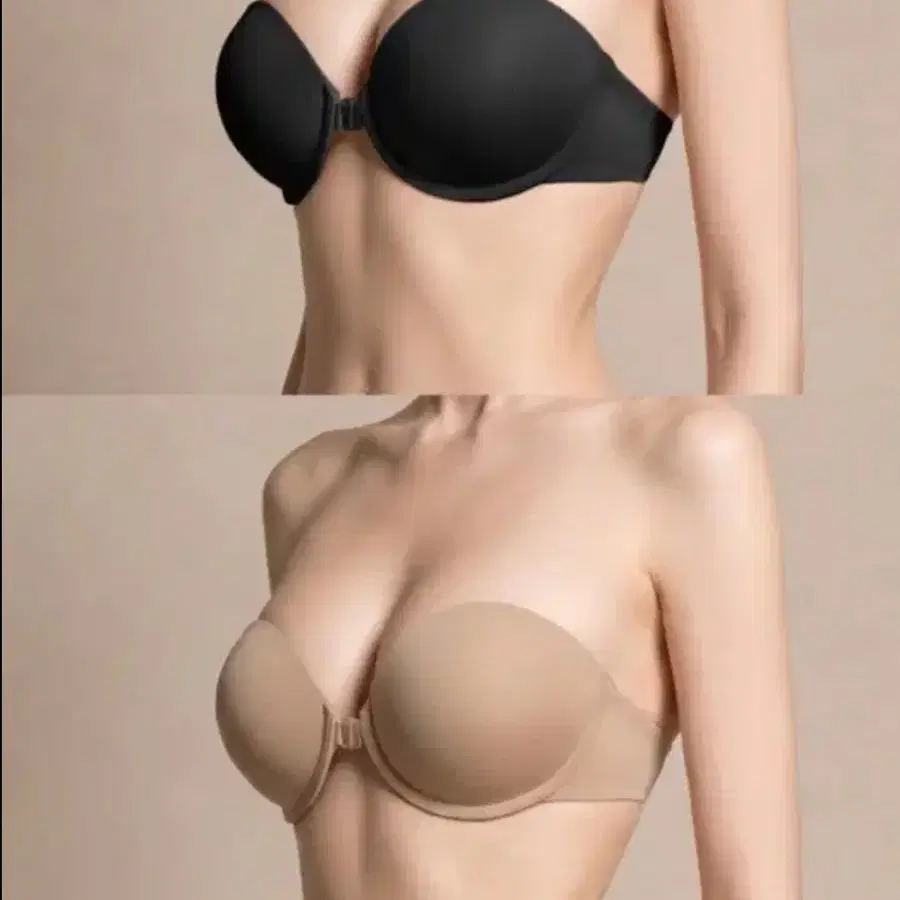 카인다미 논슬립 오프숄더 브라 스킨C