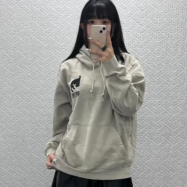오베이 캐주얼 월드 프린팅 후드티 M C14945
