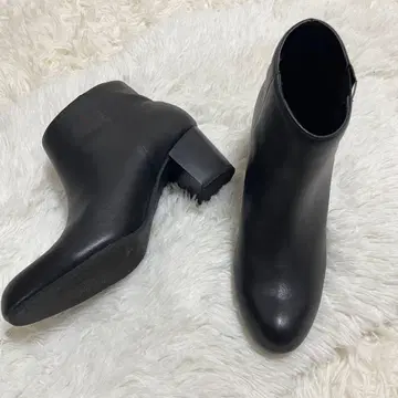 무인양품 숏부츠 부티 천연 가죽 블랙 M 23.5~24cm