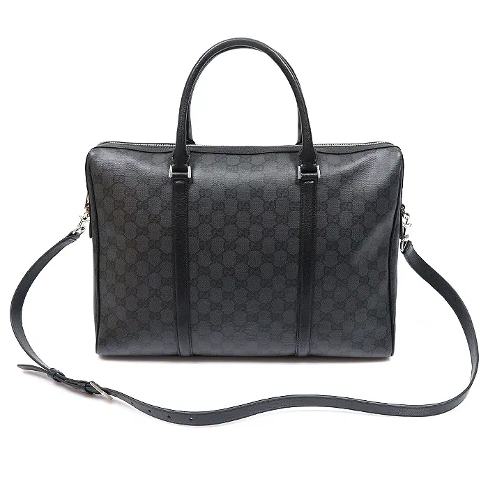 Gucci(구찌) A0007X 블랙 GG 코팅 캔버스 에센스 클래식 미디엄 브리프케이스 2WAY CO71352GU