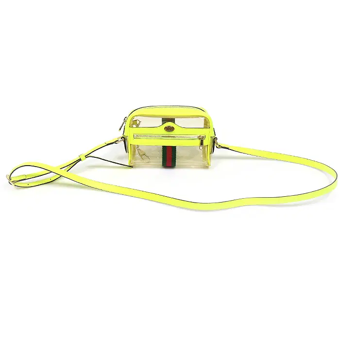 Gucci(구찌) 517350 PVC 네온 클리어 WEB 오피디아 미니 크로스백 CO35504GU