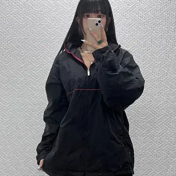 리복 올드스쿨 레트로 윈드브레이커 바람막이 L C14954