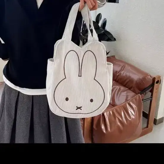 미피 토트백 아이보리