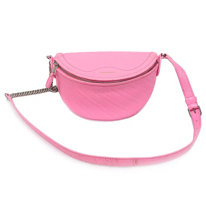 Balenciaga(발렌시아가) 565510 핑크 카프스킨 수비니어 XXS 벨트백 38952BCC