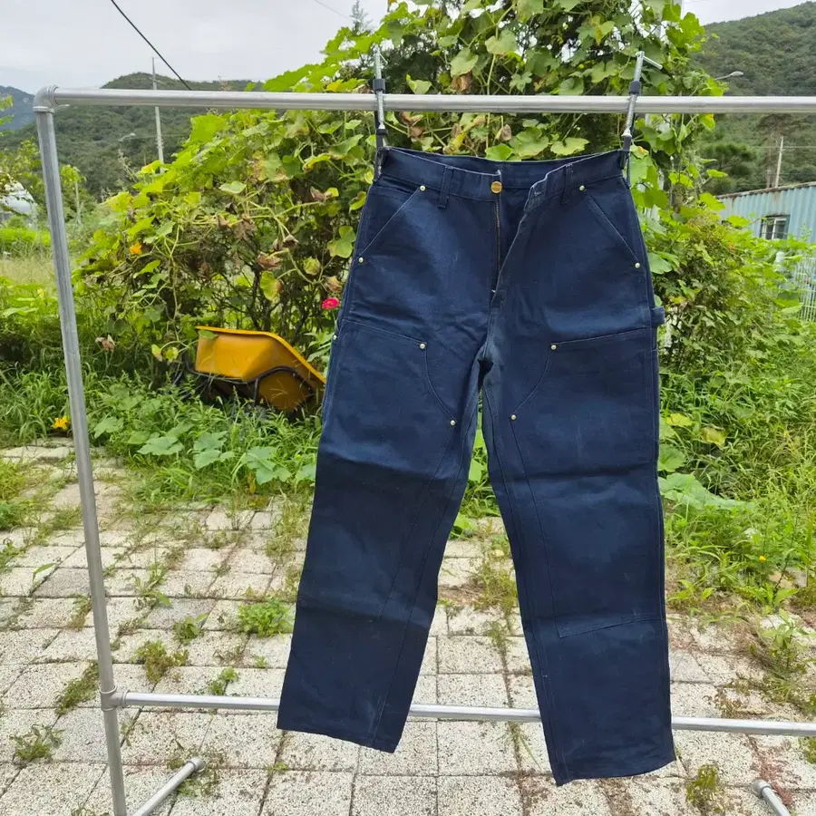 칼하트(Carhartt) 네이비 더블니 페인터 팬츠 메이드인 USA (32인치)