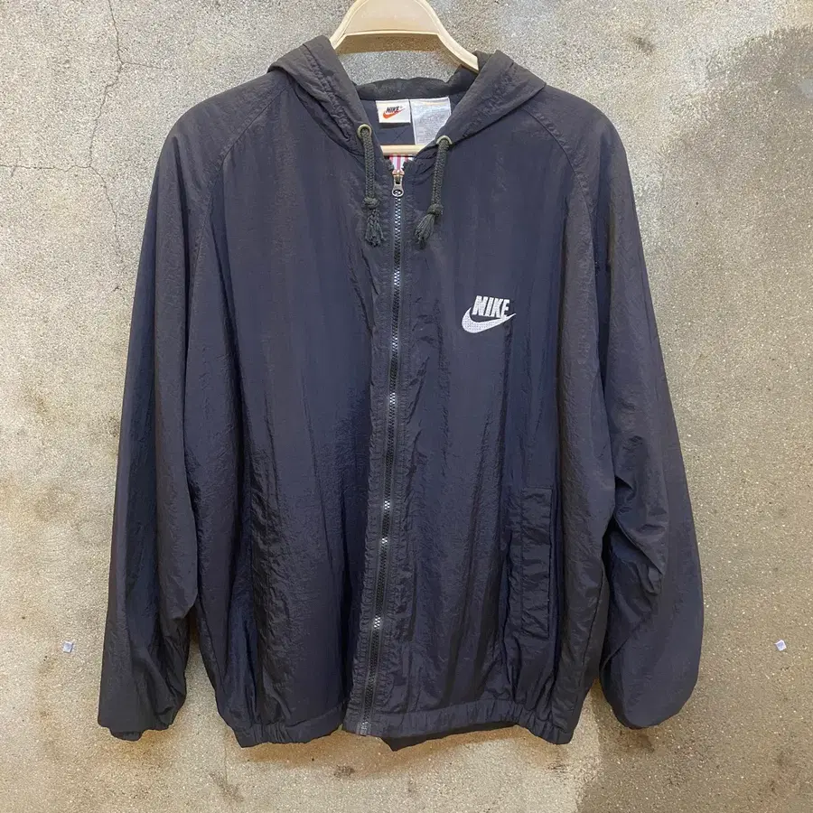 80s Made in USA 미국빈티지 나이키 빅스우시 후드 바람막이 점퍼 자켓