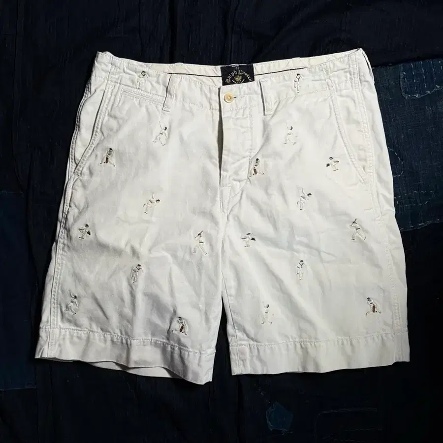 90-00s 폴로 랄프로렌 크리켓 자수 치노 쇼츠 33