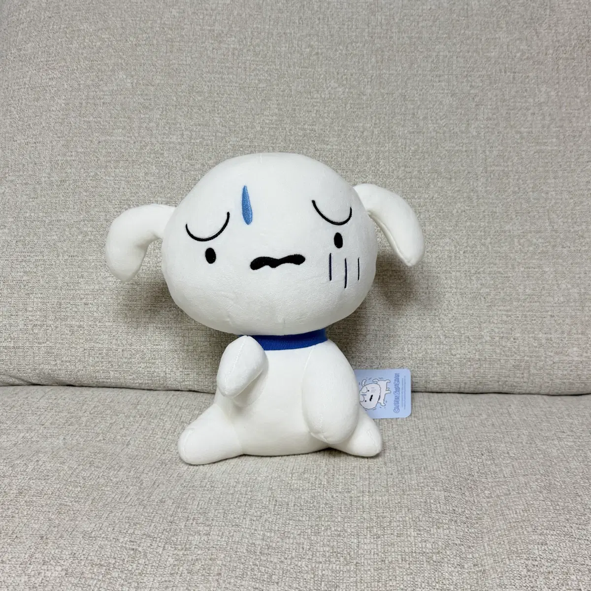 정품 바들바들 흰둥이 중형 인형
