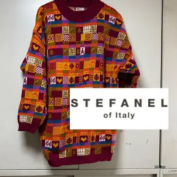 STEFANEL 이탈리아제 스테파넬 빈티지 컬러풀 니트