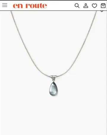목걸이 en route Waterdrop Necklace