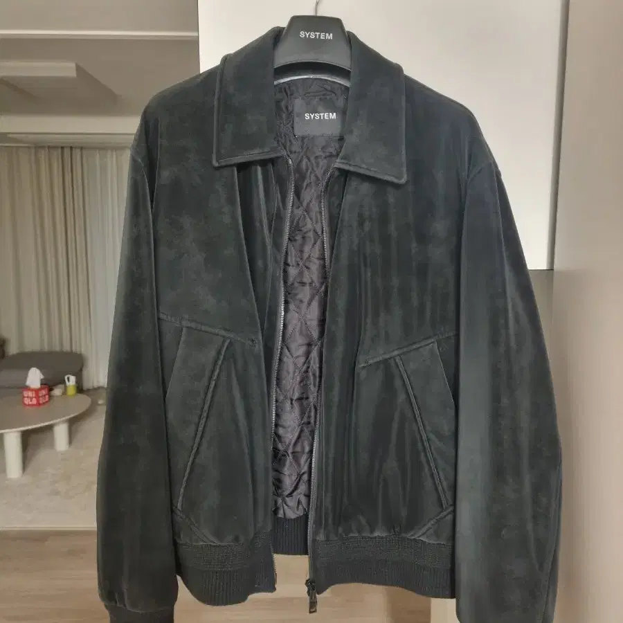 시스템옴므 블록 패딩 점퍼