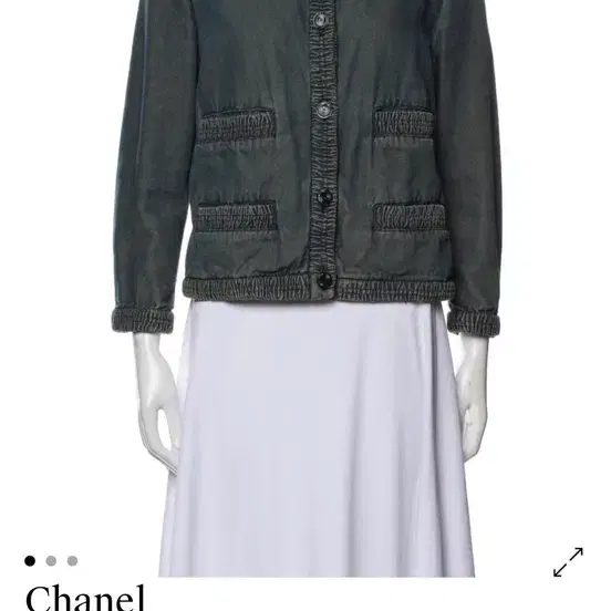 [샤넬] 2001 S/S 칼 라거펠트 빈티지 데님 자켓 FR42