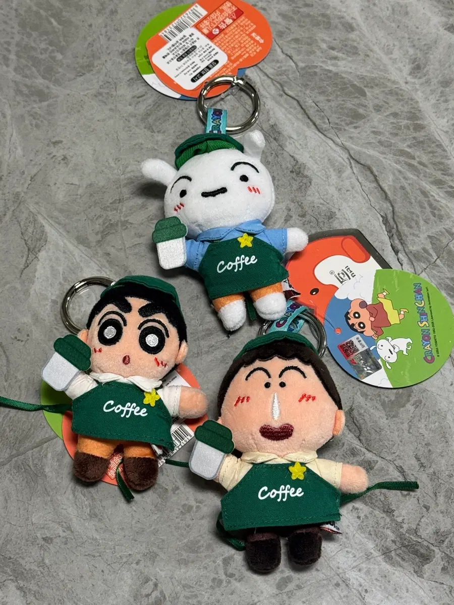 짱구 카페키링, 커피키링 - 맹구,흰둥이,짱구