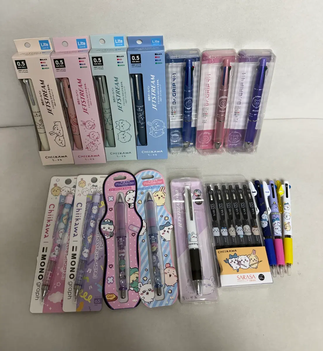 치이카와 닥터그립 치이카와 샤프 볼펜 치이카와 제트스트림 라이트 먼작귀