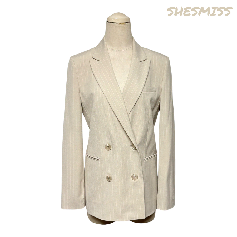 4237 새상품) 쉬즈미스 스트라이프 더블버튼 블레이저 자켓