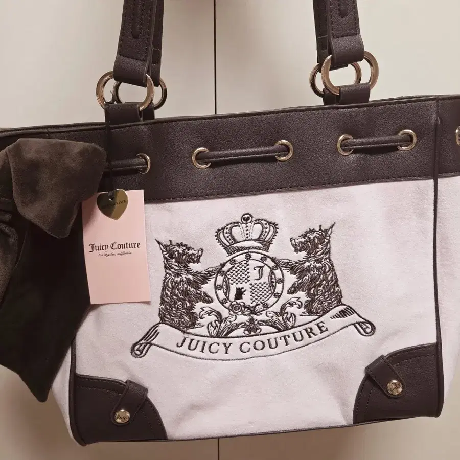 새상품) 쥬시꾸뛰르 y2k 스코티독 데이드리머 토트백 핑크 juicy couture