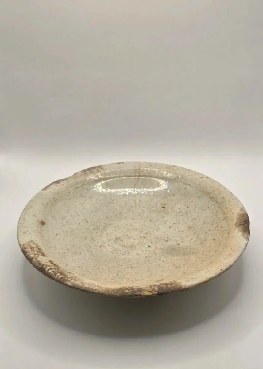 진품 조선초기 백자접시