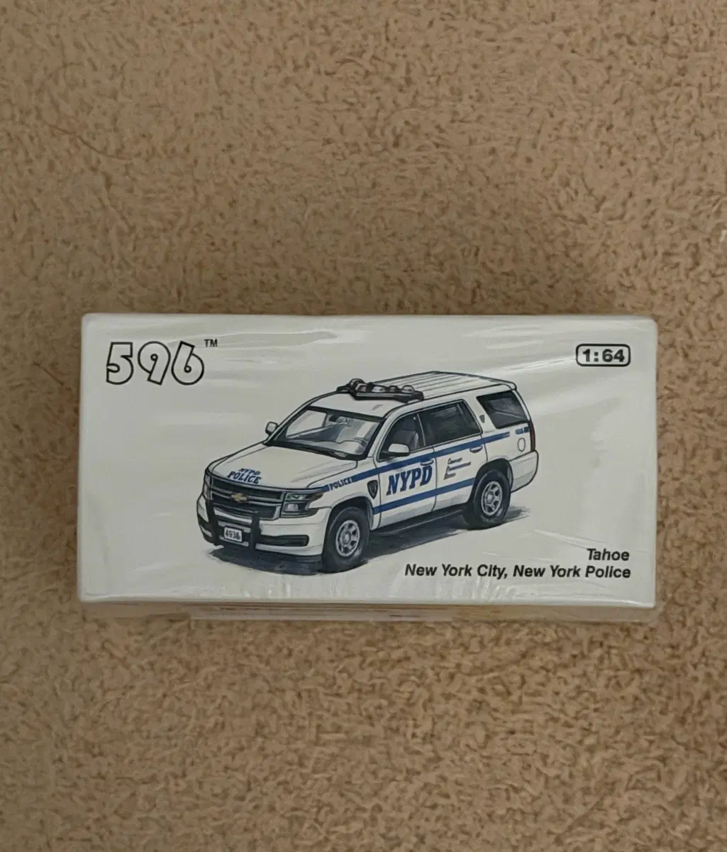 1:64 596 NYPD 쉐보레 타호 경찰차 다이캐스트
