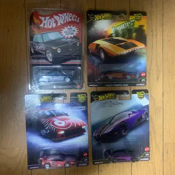 Hot Wheels 미니카 4대 세트