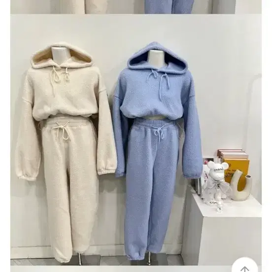 뽀송 후리스 후드티+ 뽀송 조거팬츠 양털 뽀글 후리스 기모 트레이닝 세트