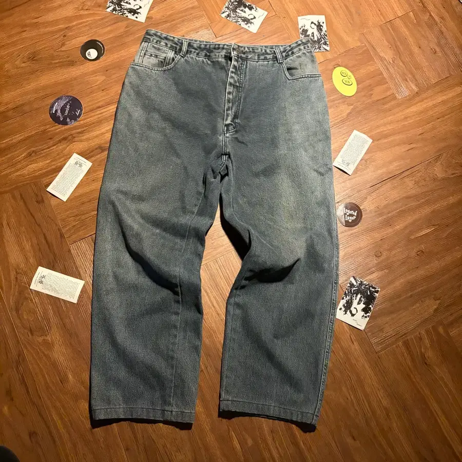 90s MISSONI 미쏘니 와이드 워시드 데님