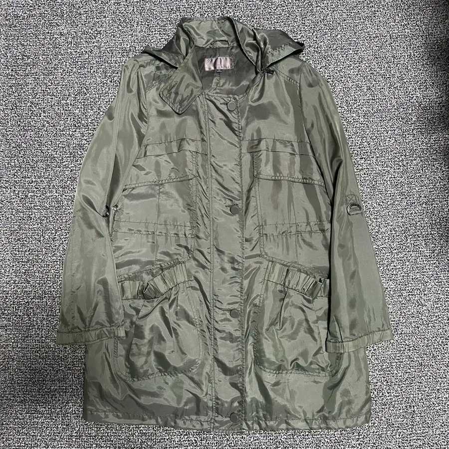 (S추천) 톰보이 카키색 바람막이 야상 자켓