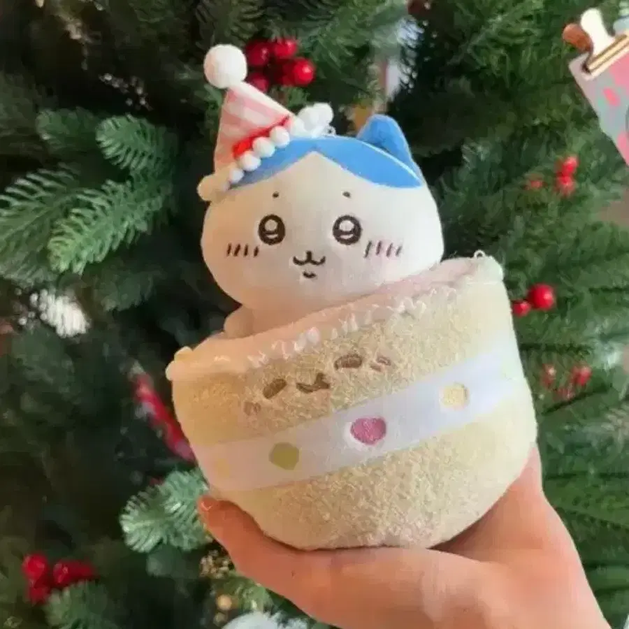 치이카와 하치와레 케이크인형 키링
