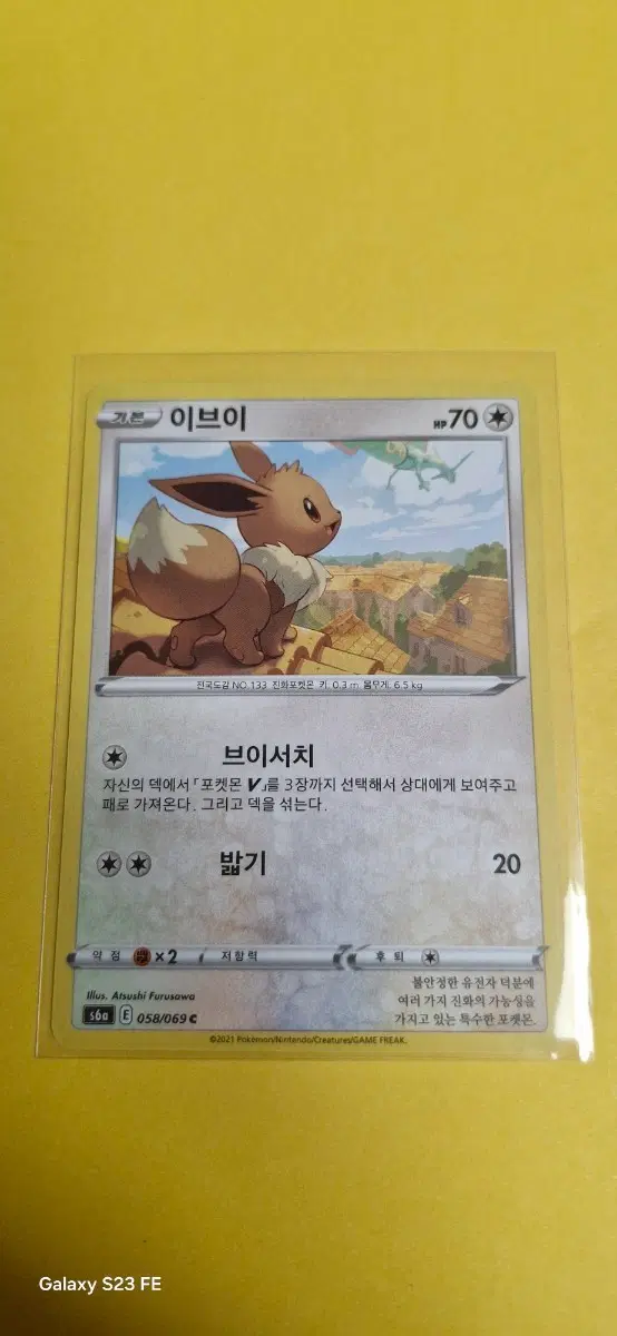 포켓몬 이브이 싱글 카드