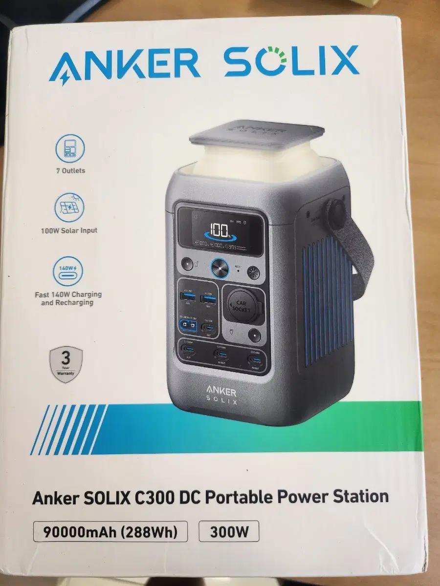 Anker SOLIX C300 휴대용 파워 스테이션 90000mAh