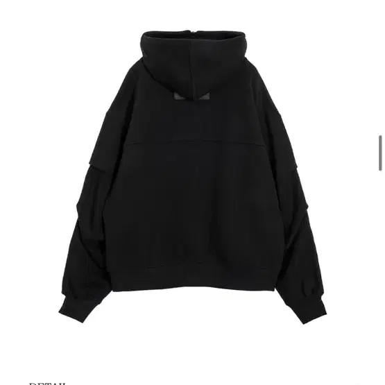Double-Tucked Set-up Hoodie Zip-up [ Black ] 트리밍버드 더블턱 셋업 후드집업