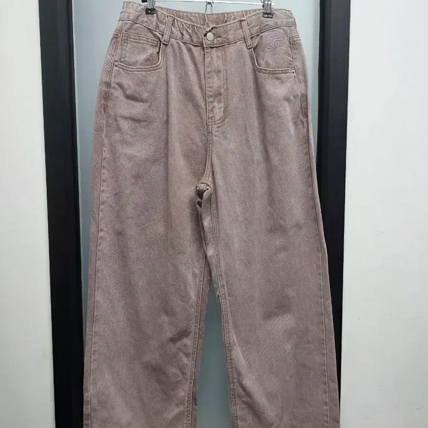 워시드 와이드 데님팬츠L