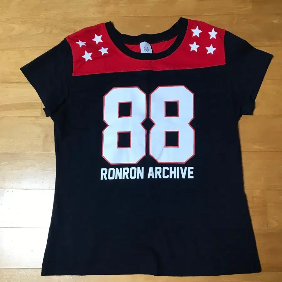 론론 SPORTY 88 STAR SHORT T SHIRT NAVY