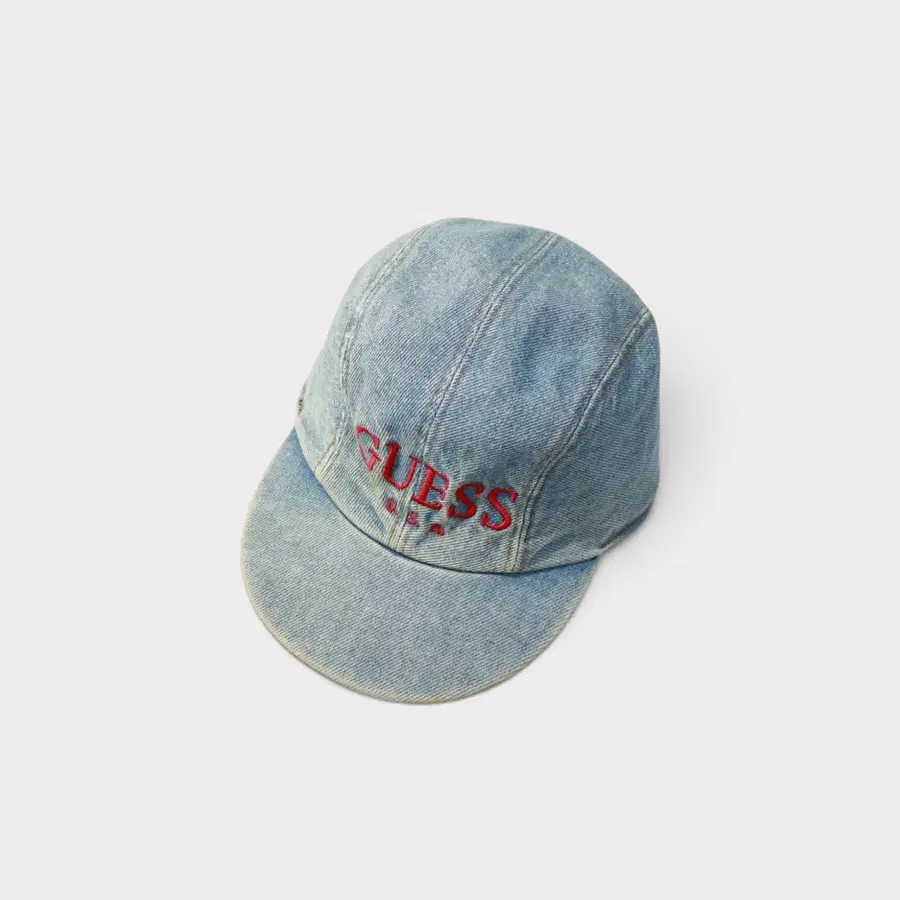 90's 게스 데님 볼캡 모자