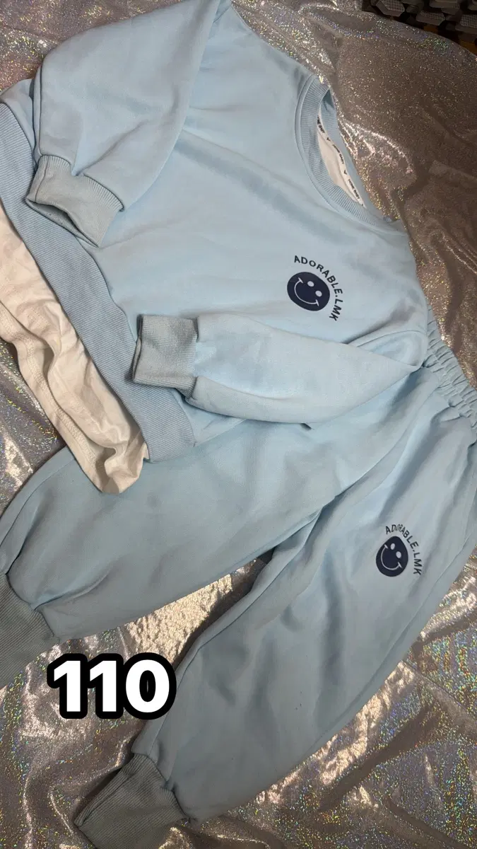 아기옷)스마일 세트 블루 110사이즈