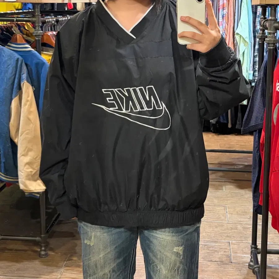 [HI] 나이키 빅로고 웜업 검정