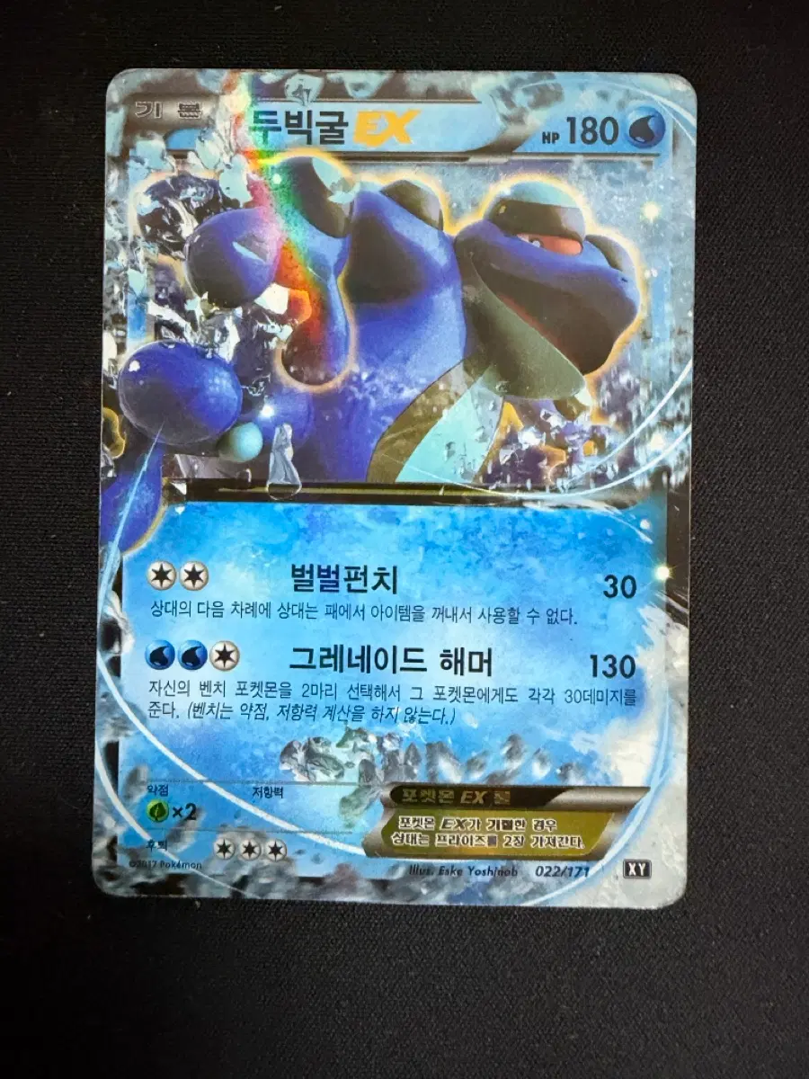 포켓몬 카드 두빅굴EX XY