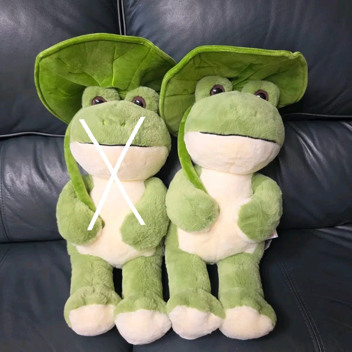 정품 초록우산 개구리 대형 인형 50cm 짱오락실 정품 인형 판매