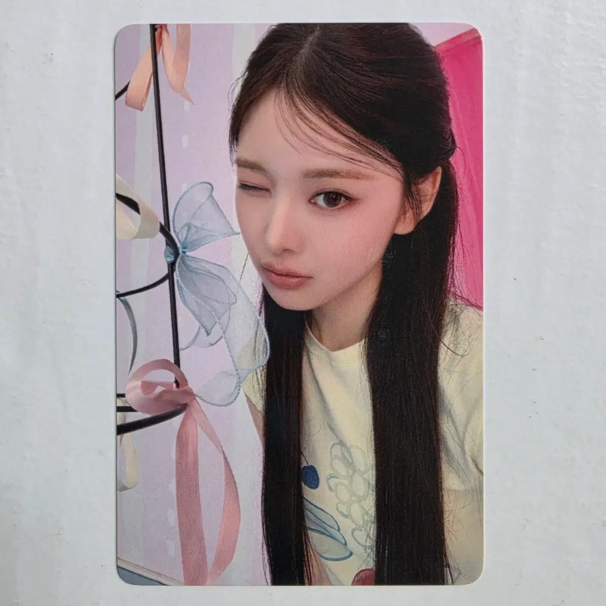 이즈나 방지민 일본 타워레코드 카페 럭드 럭키드로우 포카 포토카드