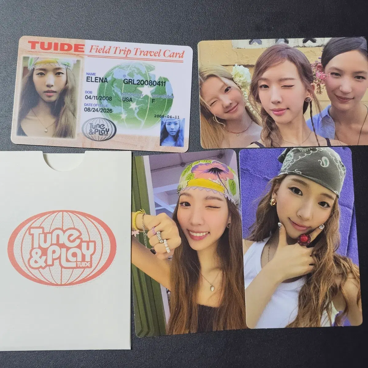 튜이드 엘레나 앨범 포토카드 세트 tuide elena photocard set