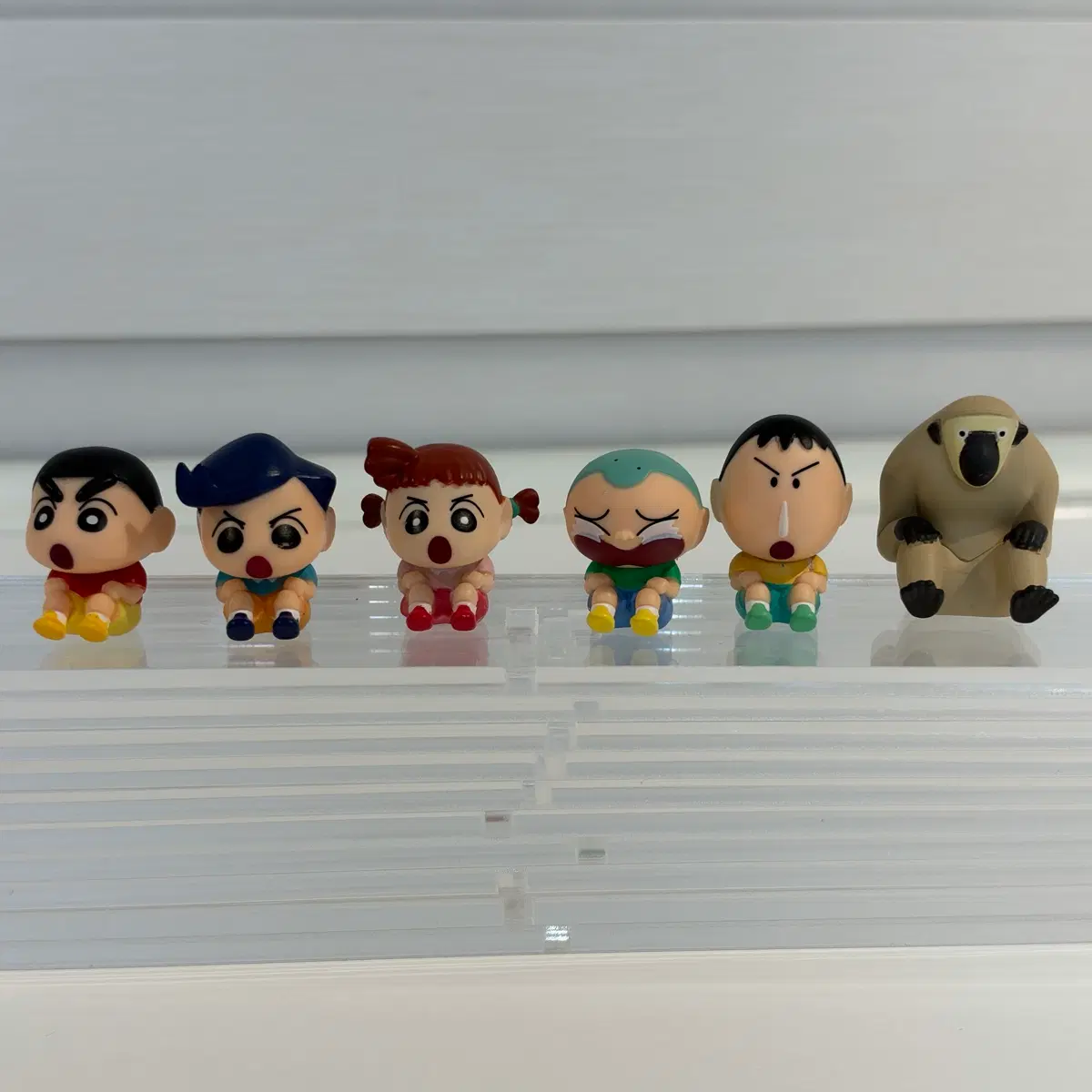짱구는 못말려 나란히 엉덩이 걷기 가챠 풀세트