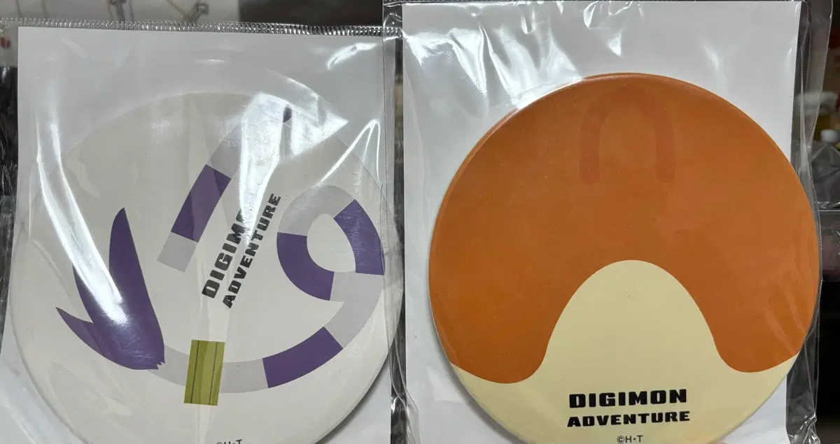디지몬 어드벤처 가트몬 파닥몬 코스터 2종 세트