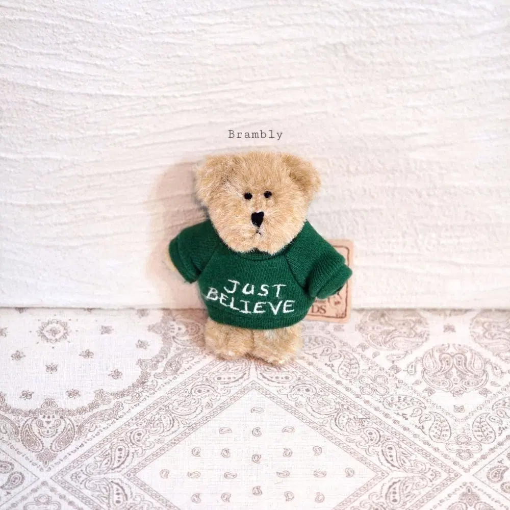 Boyds Bears 보이즈베어 쪼꼬미 빈티지인형 테디베어 미니 곰돌이 Just Believe 키덜트 수집 장식 소품