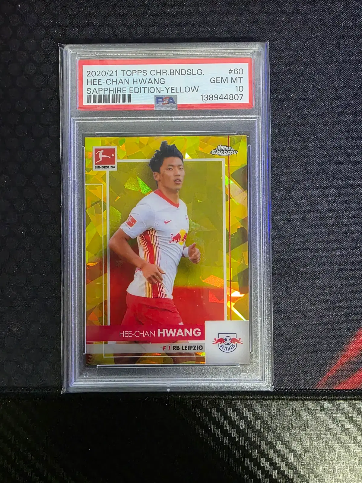 2021 탑스 크롬 분데스리가 황희찬 99한정 psa10