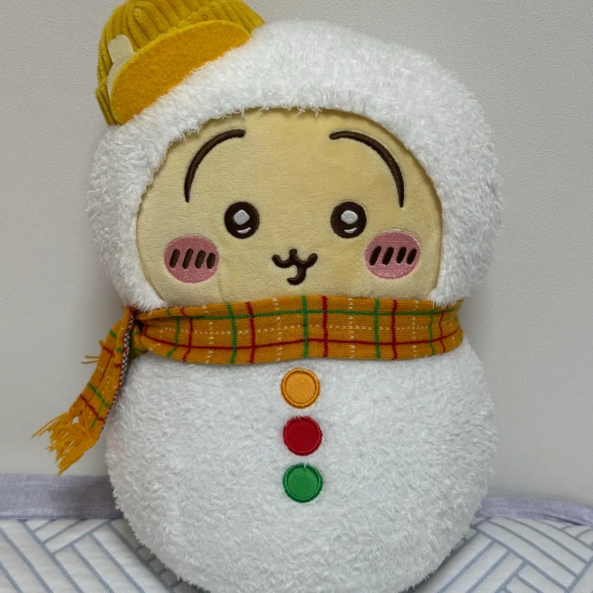치이카와 애니마이쿠지 우사기 누이구루미 인형 우사기 눈사람