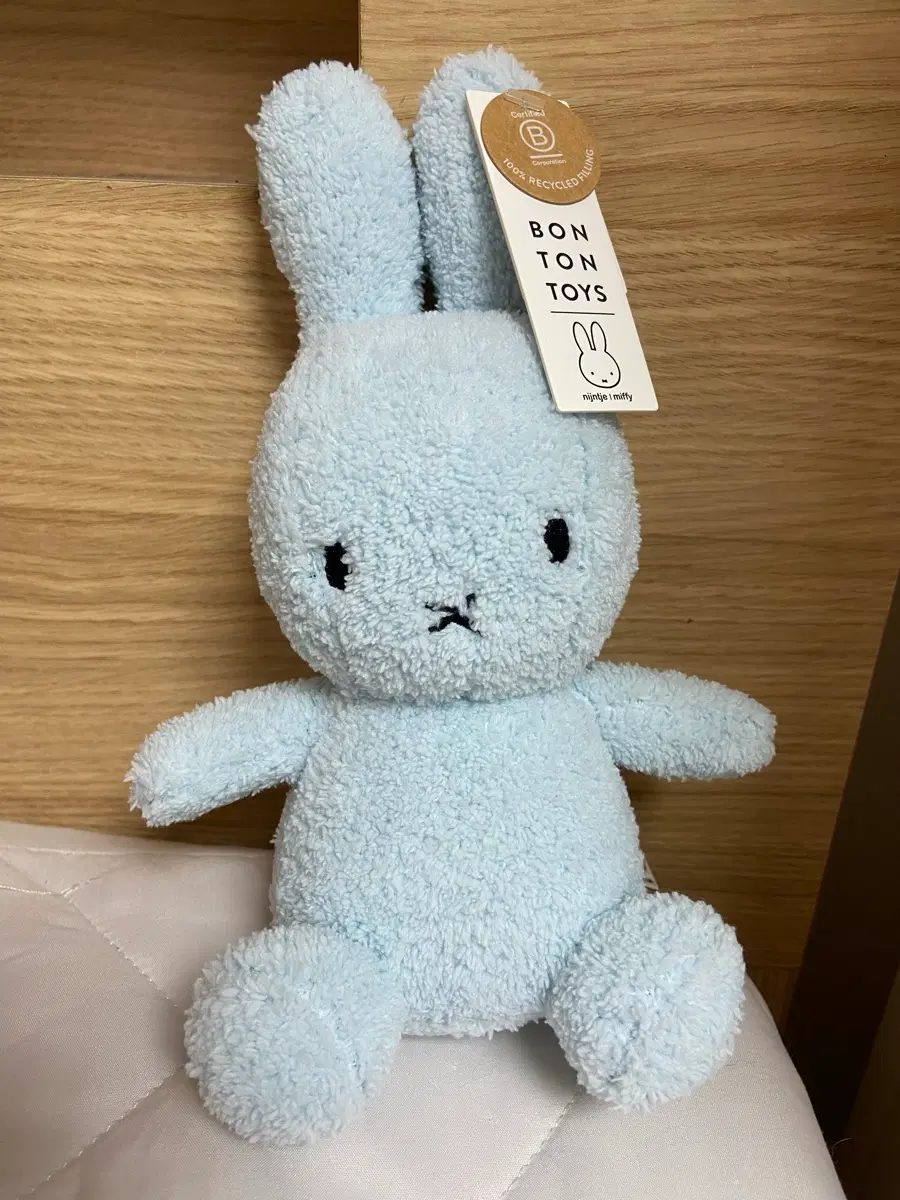 [택달린 새상품]Miffy 본톤토이즈 미피 테리 23cm, 라이트블루