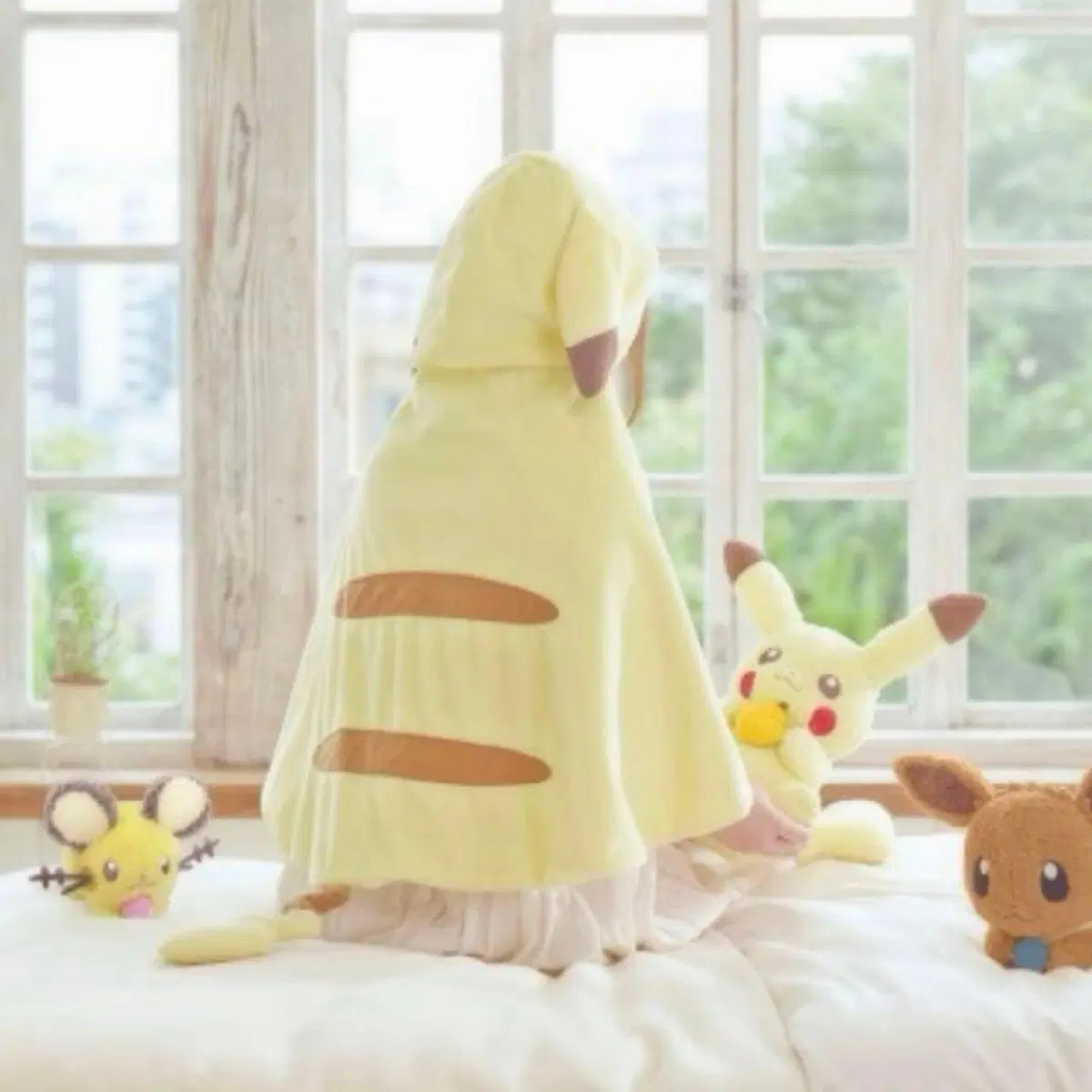 고전 제일복권 포켓몬스터 A상 피카츄 후드 담요 판쵸