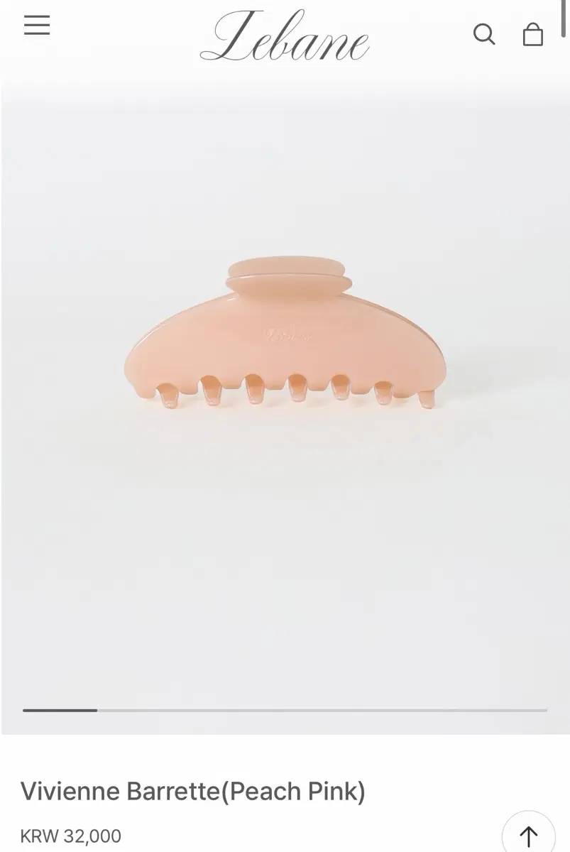 르베인 Vivienne Barrette(Peach Pink) 집게핀