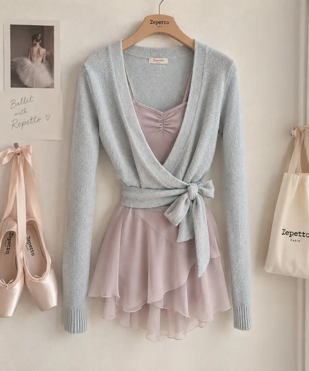 레페토 Repetto 발레 랩 가디건 발레복 워머