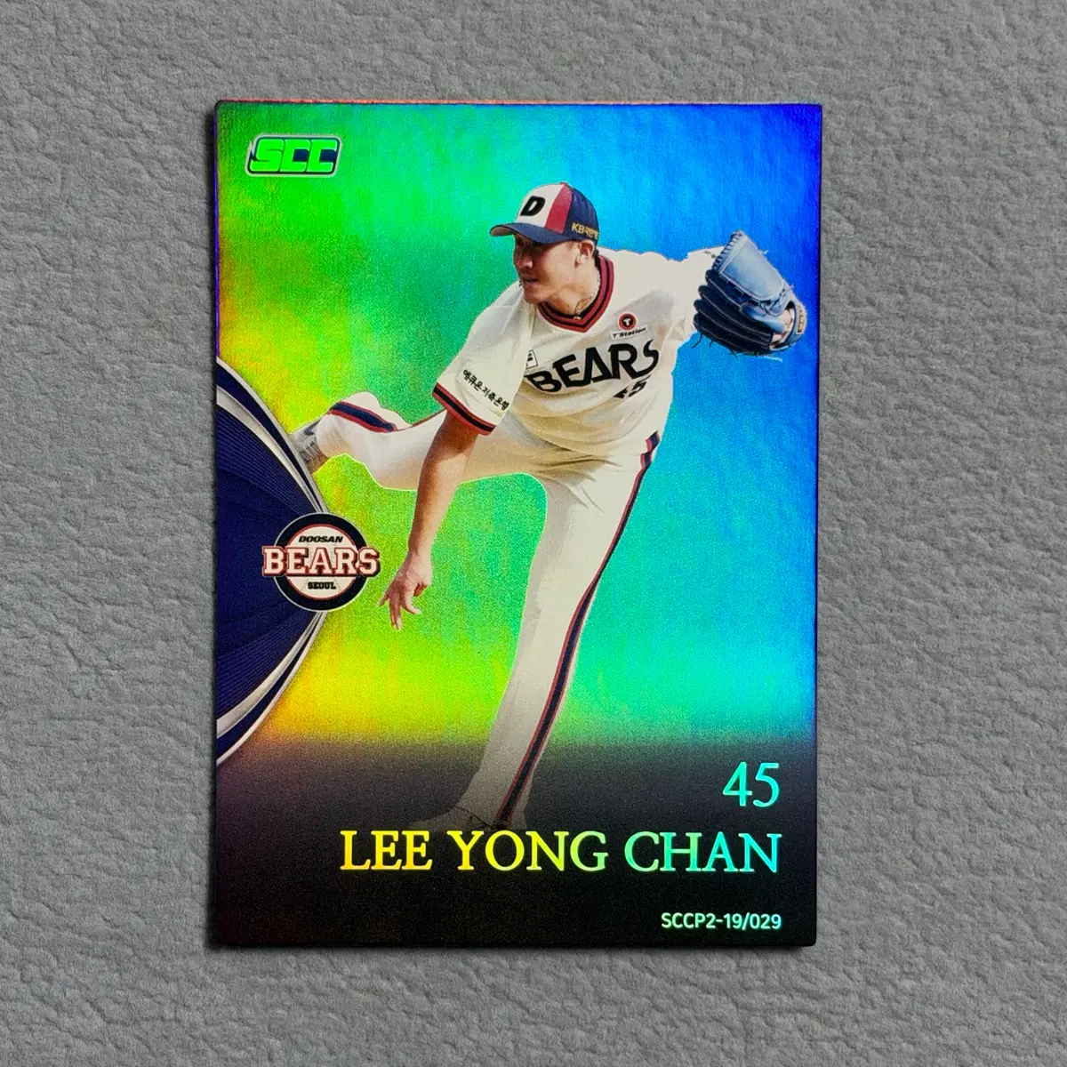 2019 kbo scc 프리미엄컬렉션2 두산 이용찬 홀로