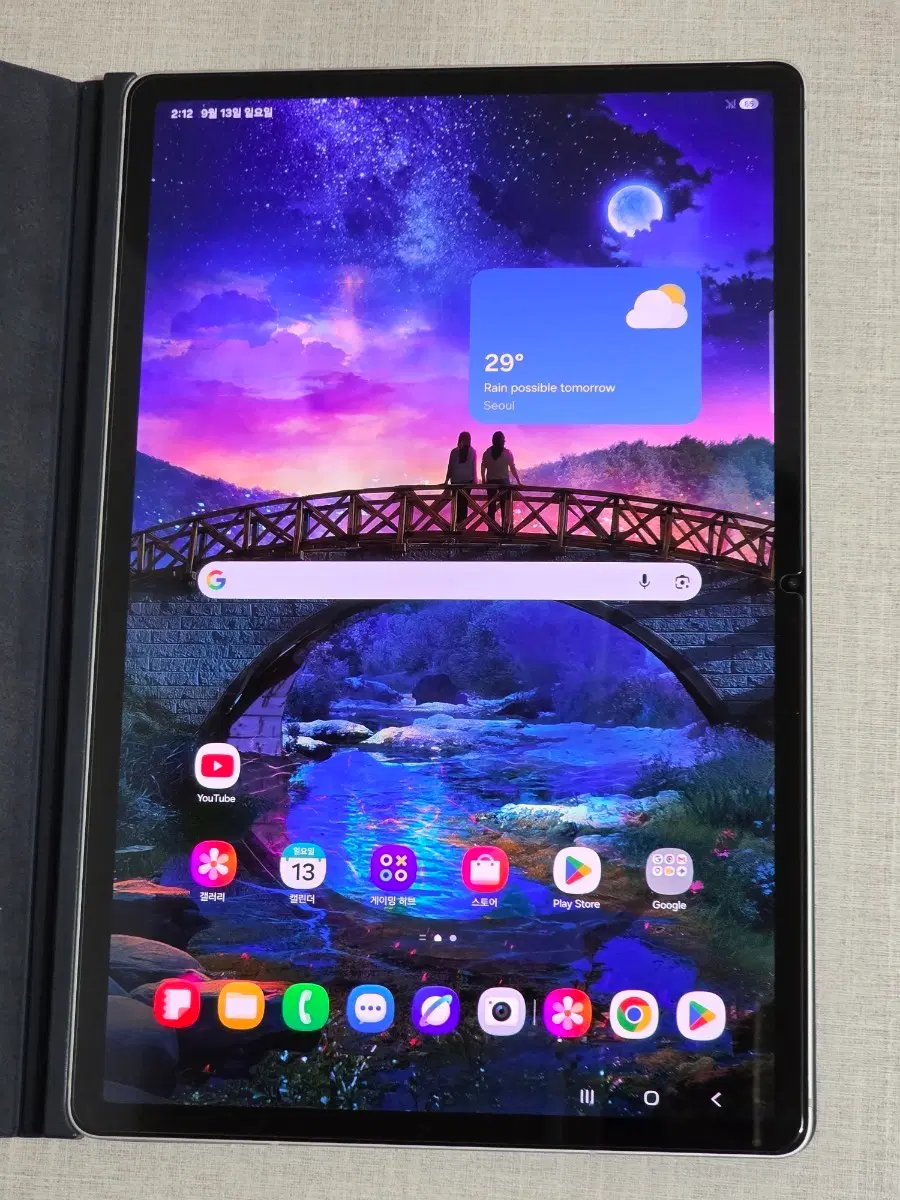 삼성 갤럭시탭 S9+ 5G 256Gb/12Gb 12.4인치 베이지 판매합니다